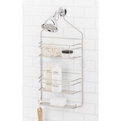 Wholesale - 2.5 TIER BRUSHED NICKEL CLAREMONT SHOWER CADDY C/P 12, UPC: 038861707905